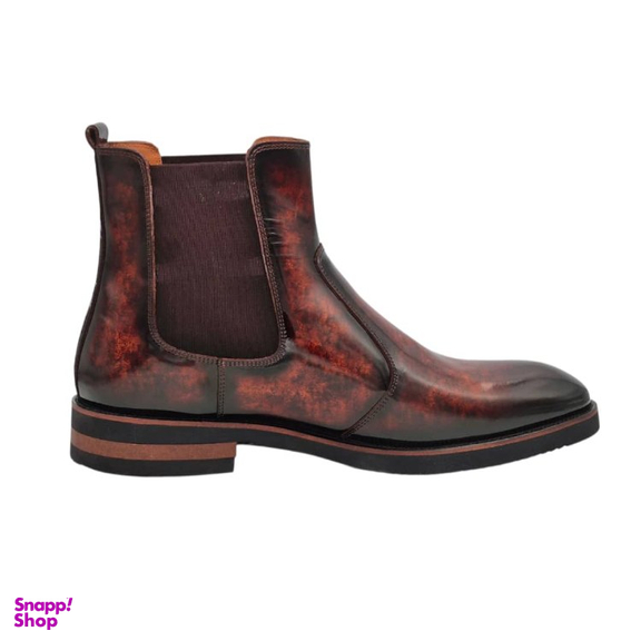 بوت مردانه چرم ریباری مدل X1 رنگ قهوه ای عسلی