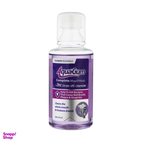 دهان شویه آکوا گام مدل Zinc Citrate حجم 350 میلی لیتر