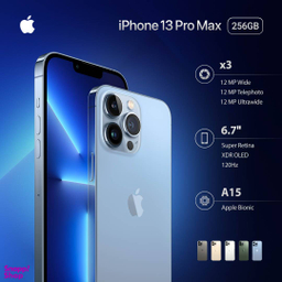 گوشی موبایل اپل مدل iPhone 13 Pro Max تک سیم کارت ظرفیت 256 گیگابایت رم 6 گیگابایت پارت نامبر ZDA