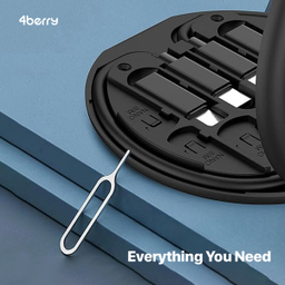 کابل تبدیل USB-C به USB-C و لایتنینگ و USB و micro-USB فوربری مدل RC190 طول 0.23 متر