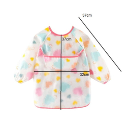 پیش بند نوزادی مدل آستین دار کاسه دار 001