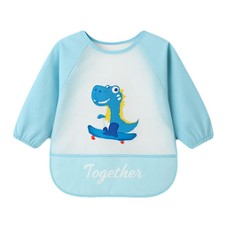 پیش بند نوزادی مدل آستین دار کاسه دار 0092