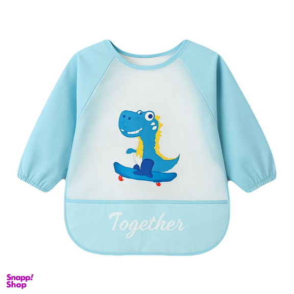 پیش بند نوزادی مدل آستین دار کاسه دار 0092