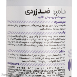 شامپو تثبیت کننده رنگ مو کاسپین مدل Silver حجم 250 میلی لیتر