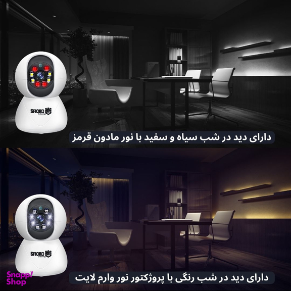 دوربین مداربسته تحت شبکه اسفیورد مدل SZM130