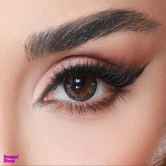 لنز رنگی سالیانه هرا شماره 7 کد HJ210 رنگ طوسی دور مشکی