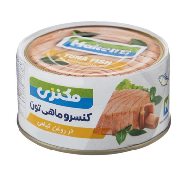 کنسرو ماهی تون در روغن گیاهی مکنزی وزن 180 گرم