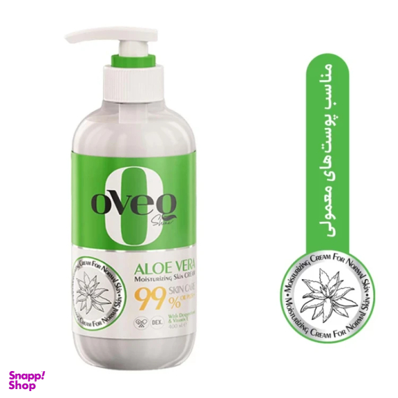 کرم مرطوب کننده اوک شاین مدل آلوئه ورا حجم 400 میلی لیتر
