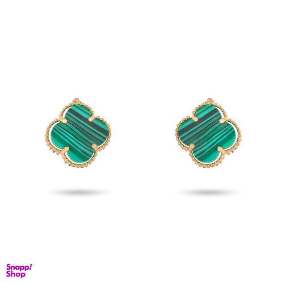 گوشواره طلا 18 عیار زنانه میلی گالری طرح ونکلیف کد MT1515