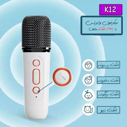 اسپیکر بلوتوثی قابل حمل مدل K12 به همراه یک عدد میکروفون