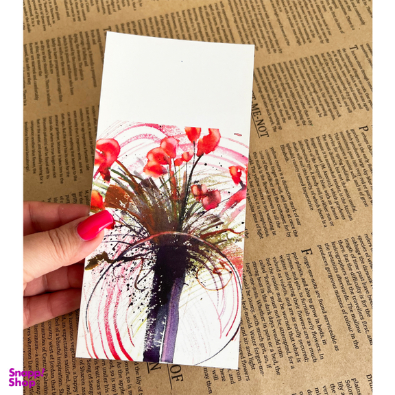 کارت پستال هدیه طرح گل کد JAM.15 بسته 12 عددی