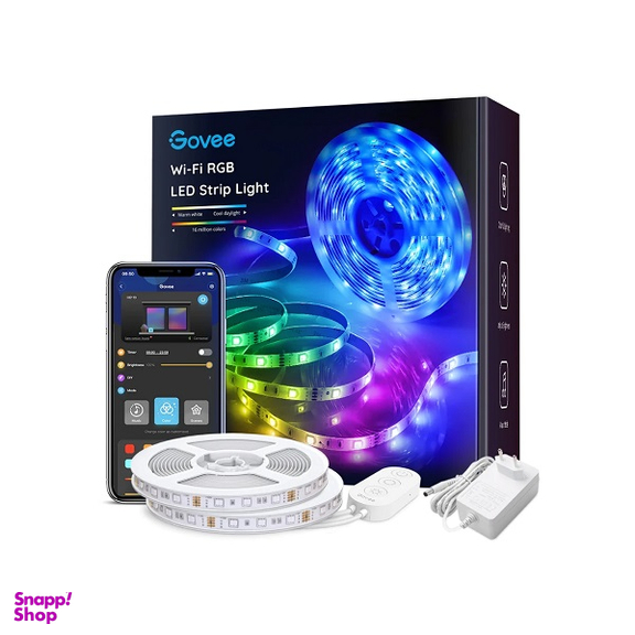 ریسه هوشمند گووی مدل RGB Smart WiFi + Bluetooth LED Strip H6110 سایز 10 متر
