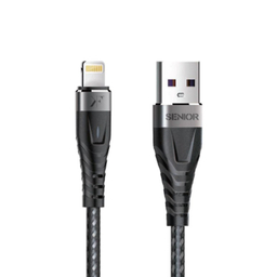 کابل دیتا USB به Lightning کی اف-سنیور کد KF Senior S8-IP طول 1.2 متر