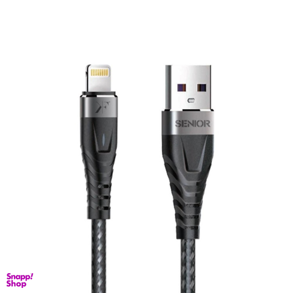 کابل دیتا USB به Lightning کی اف-سنیور کد KF Senior S8-IP طول 1.2 متر