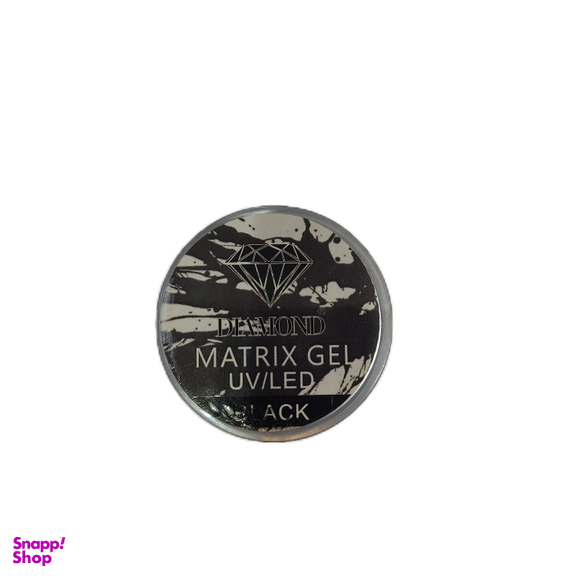 ژل ناخن دیاموند مدل اسپایدر ماتریکس رنگ سفید و مشکی