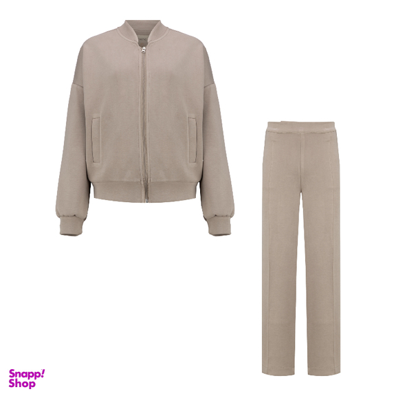 سویشرت و شلوار زنانه السانا مدل روهان کد 239478 رنگ بژ