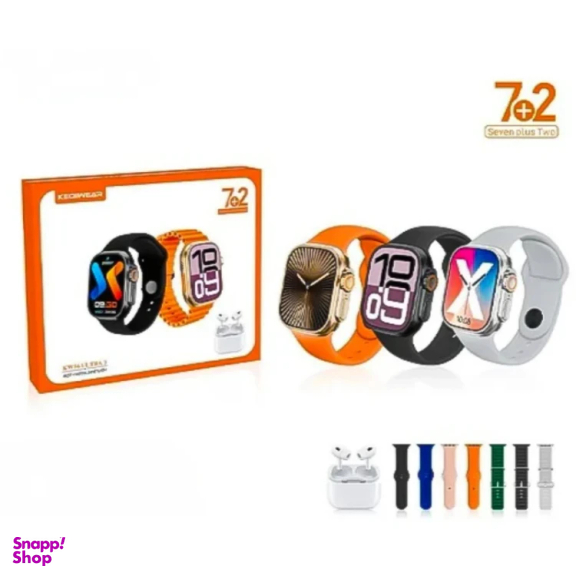 ساعت هوشمند و ایرفون بلوتوثی کیکویر مدل KW56 ULTRA3