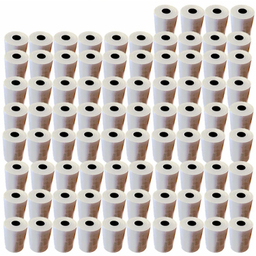 رول کاغذ حرارتی کش بک پشت چاپ مدل 8mm کد 1404003 بسته 84 عددی