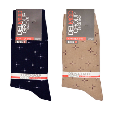 جوراب ساق بلند مردانه دل مد گروپ مدل 249028314 بسته 2 عددی