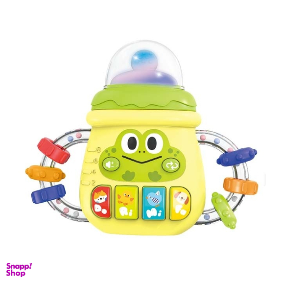 جغجغه و دندانگیر موزیکال قورباغه مدل شیشه شیر کد 71-368