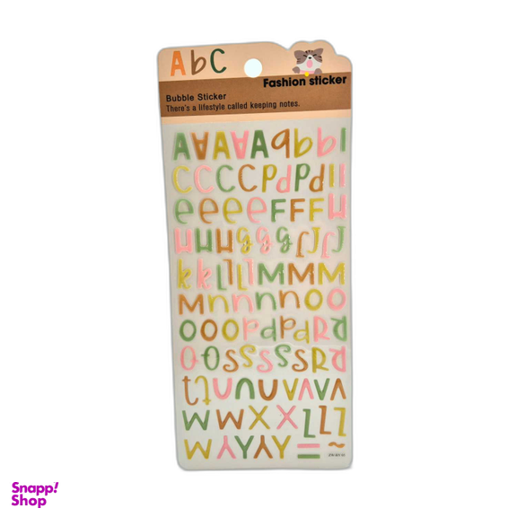 برچسب برجسته حروف انگلیسی کد ZW-BY05