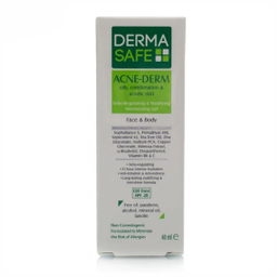 ژل مرطوب کننده درماسیف مدل Acne Derm حجم 40 میلی‌ لیتر