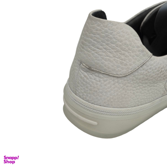 کفش طبی مردانه چرم ریباری مدل P2 رنگ سفید