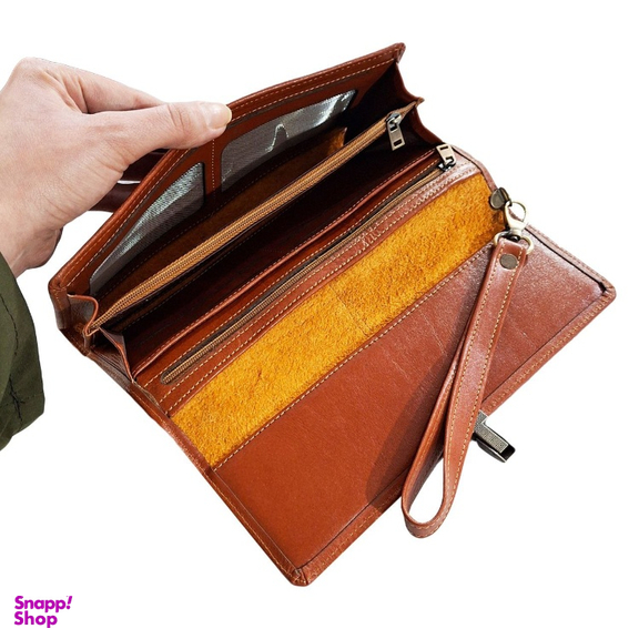 کیف دستی چرم مدل سورنا قفل دار