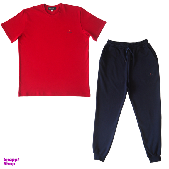 ست تیشرت و شلوار مردانه کیکمو کد KMS - 021201