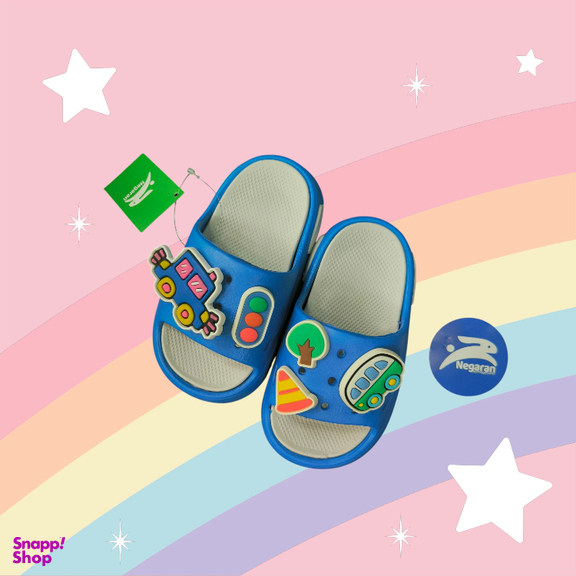 دمپایی پسرانه طرح ماشینی کد 1