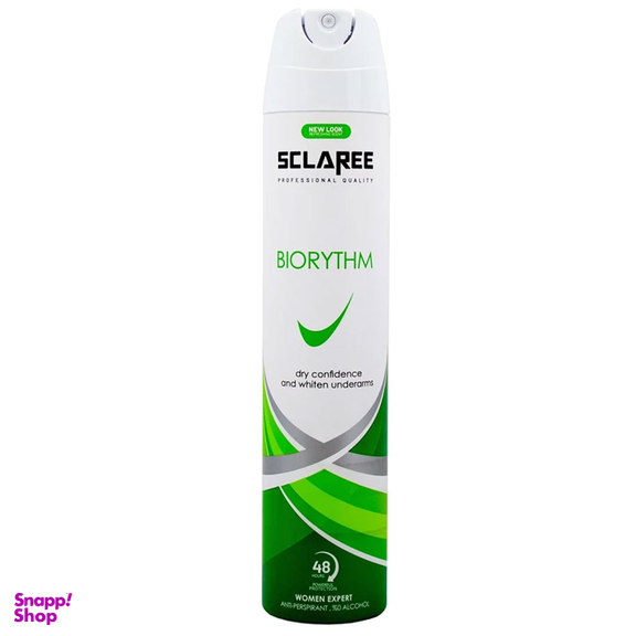 اسپری ضد تعریق زنانه اسکلاره مدل Biorythm حجم 200 میلی لیتر