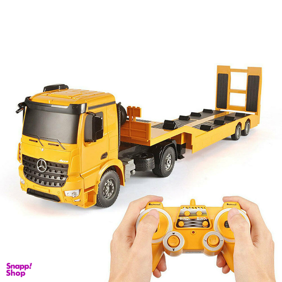 ماشین بازی کنترلی دابل ای مدل Mercedes Benz Arocs Flat Bed Trailer