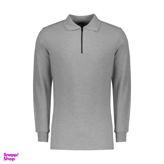 پولوشرت آستین بلند مردانه مدل GD-s-9597649 رنگ طوسی