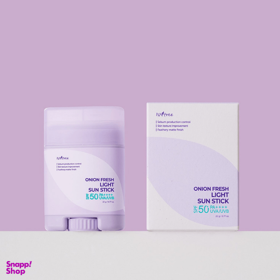 ضد آفتاب استیکی ضد لک و روشن کننده ایزنتری مدل Onion Fresh وزن 22 گرم