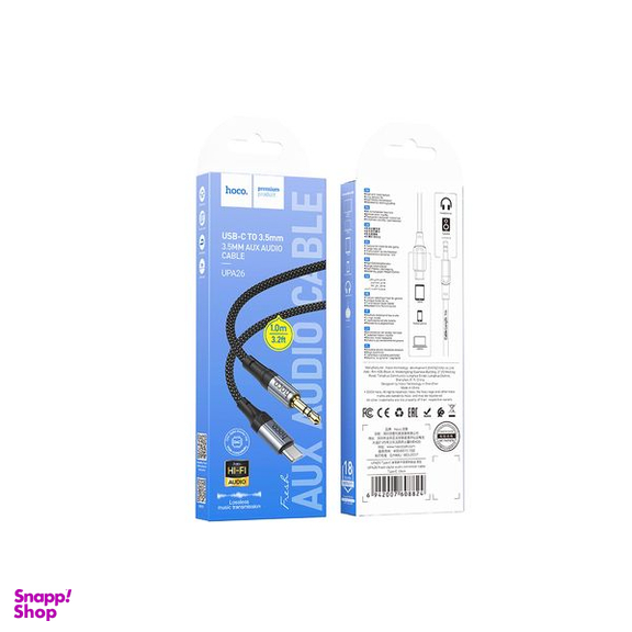 کابل تبدیل USB-C به جک 3.5 میلی متری هوکو مدل UPA26 طول 1 متر