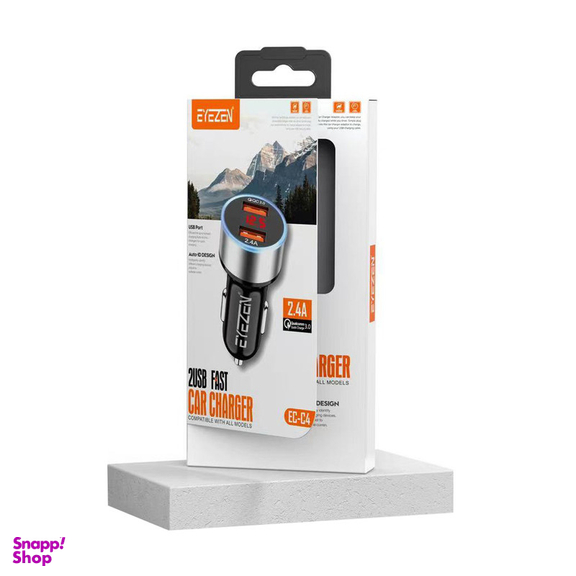 شارژر فندکی 18 وات اِیزن مدل EC-C4 به همراه کابل MicroUSB