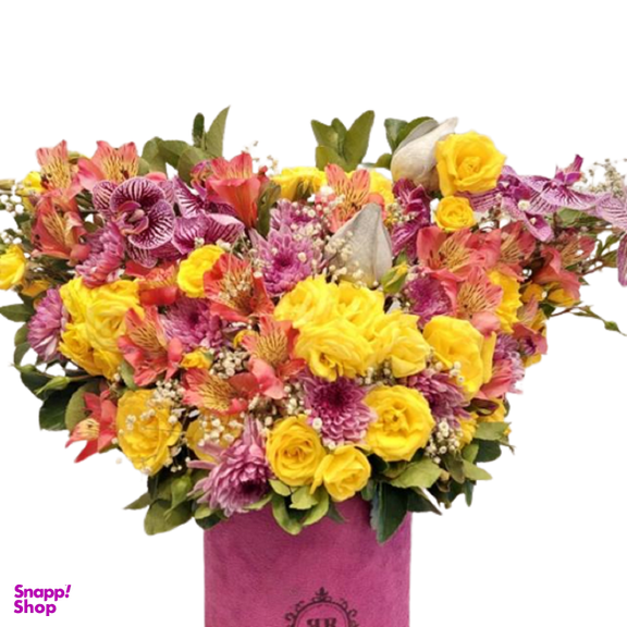 باکس گل ترکیبی رنگی