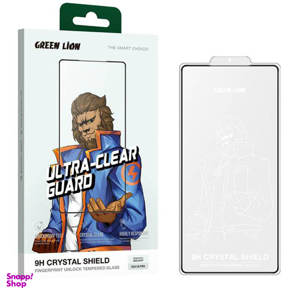 محافظ صفحه نمایش گرین لاین مدل 9H Crystal Shield مناسب برای گوشی موبایل سامسونگ Galaxy S25 Ultra