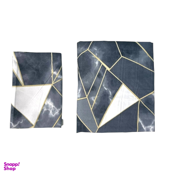 ملحفه کشدار دونفره و روبالشی مدل کندو