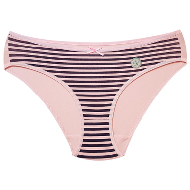 شورت زنانه فیتن فرخ زادی مدل پنبه ای راه راه کد 5177-10 رنگ صورتی