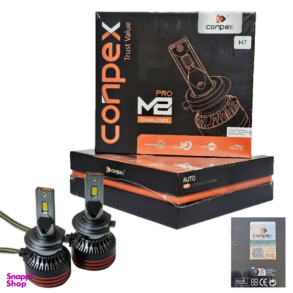 هدلایت کانپکس مدل M8PRO 2024 پایه H7 بسته 2 عددی