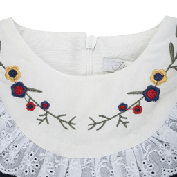 پیراهن دخترانه فیورلا مدل گلچین کد 24525