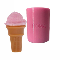 قالب سیلیکونی شمع طرح بستنی قیفی