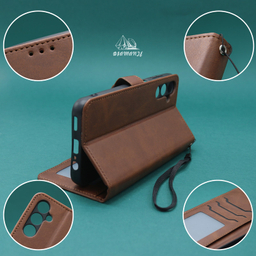 کیف کلاسوری دیامانته مدل Scusa Bk مناسب گوشی موبایل سامسونگ Galaxy A26 به همراه بند آویز