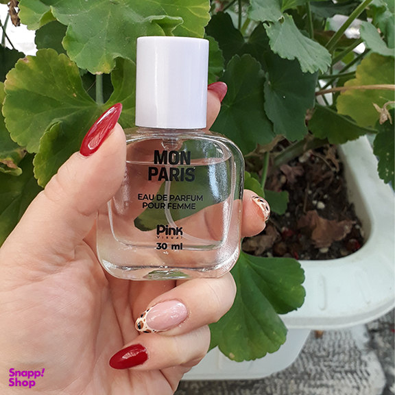 عطر جیبی زنانه پینک ویژوآل مدل Mon Paris