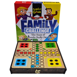 بازی فکری چند منظوره فمیلی گیم مدل منچ و مارپله و شطرنج کد 7