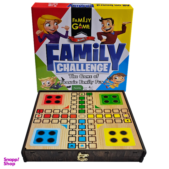 بازی فکری چند منظوره فمیلی گیم مدل منچ و مارپله و شطرنج کد 7