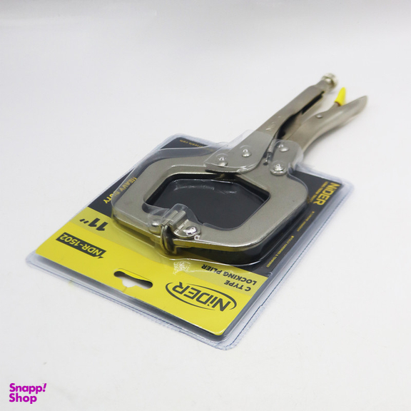 انبر قفلی ورق گیر نیدر مدل فک لقلقه ای کد YP-NDR-1502-280MM سایز 11 اینچ