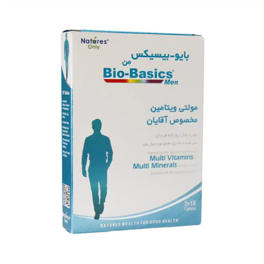 قرص مولتی ویتامین مخصوص آقایان بایوبیسیکس نیچرز اونلی بسته 30 عدد