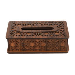 ست سطل و جادستمال کاغذی چوبی هم آدیس مدل آذین کد BF012013K